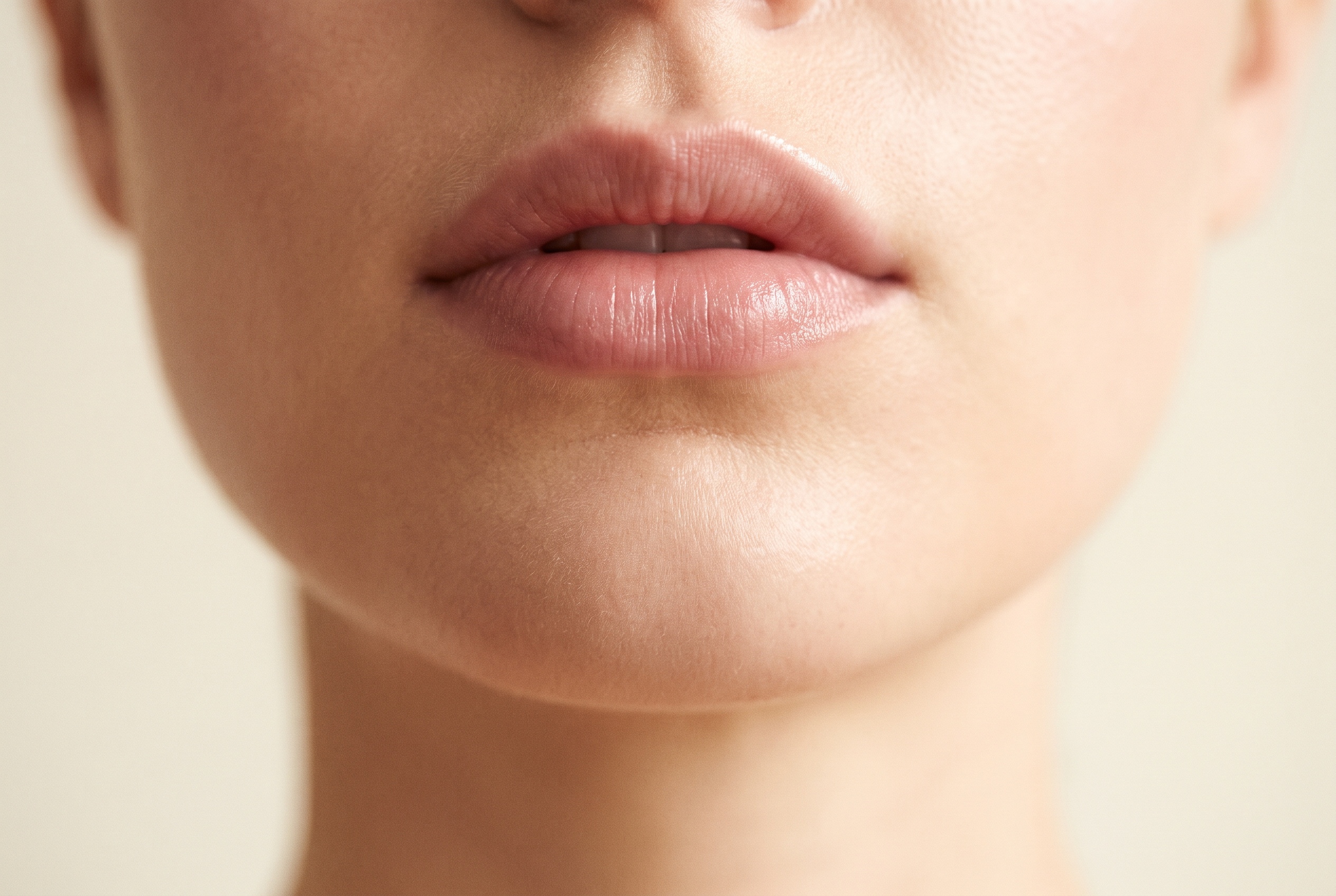 Ein Vorher-Nachher-Vergleich von Lippen-Filler nebeneinander